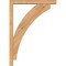 Ekena Millwork Thorton Block Smooth Bracket w/ Offset Brace, Western Red Cedar, 3 1/2"W x 20"D x 28"H BKT0402X20X28THR05SWR - alternate 4